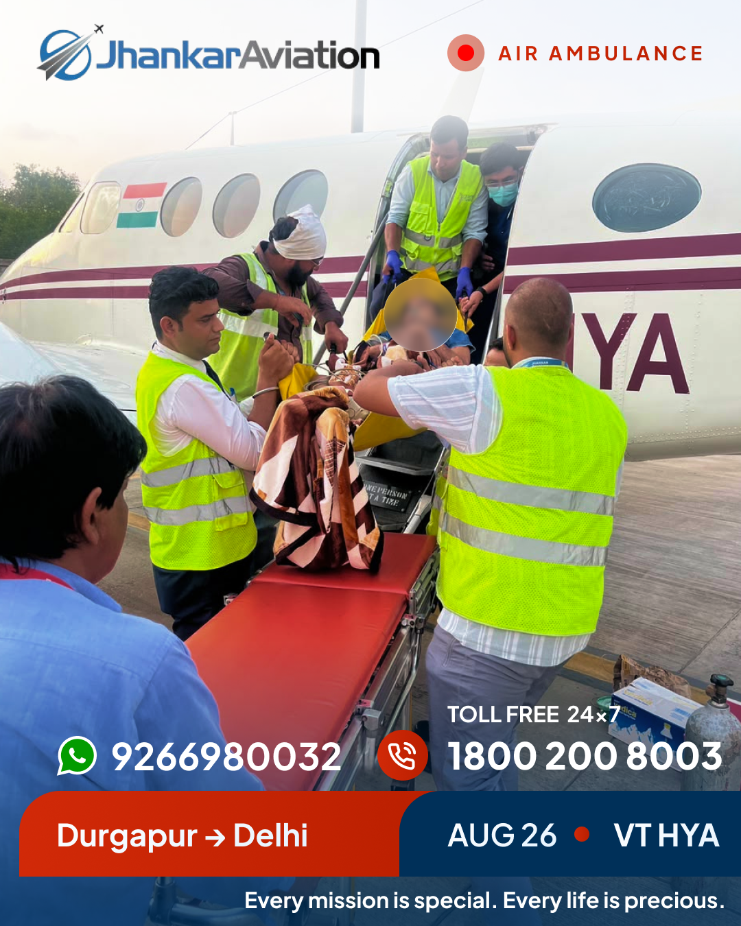 Long-Distance Medevac Transfer 